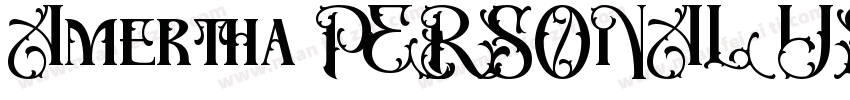 Amertha PERSONAL USE字体转换